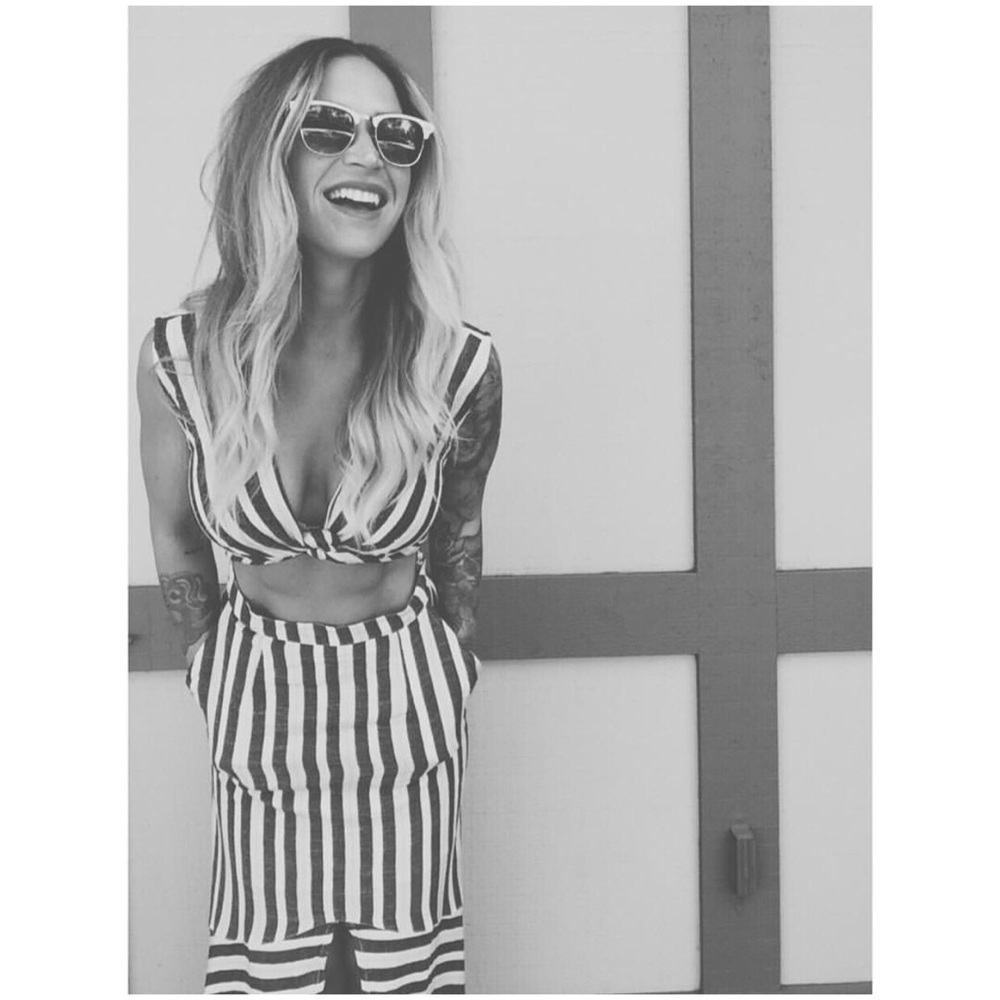 Free people La babe stripe midi
